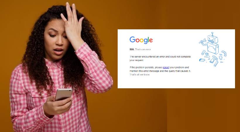 google down says users