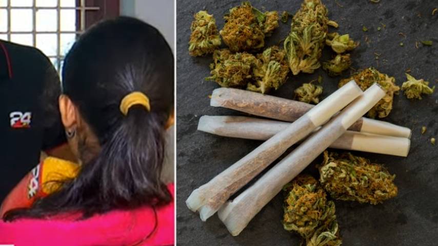 9th class girl was sexually abused by giving Cannabis