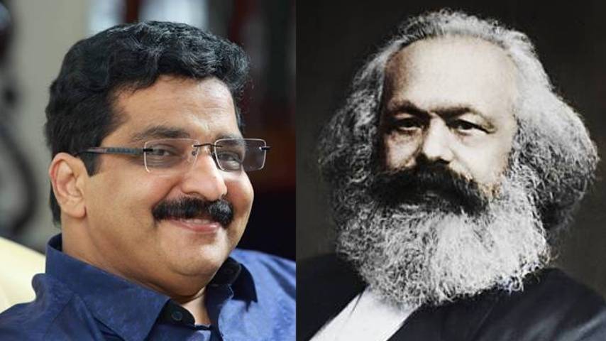 MK Muneer with controversial remarks against Karl Marx