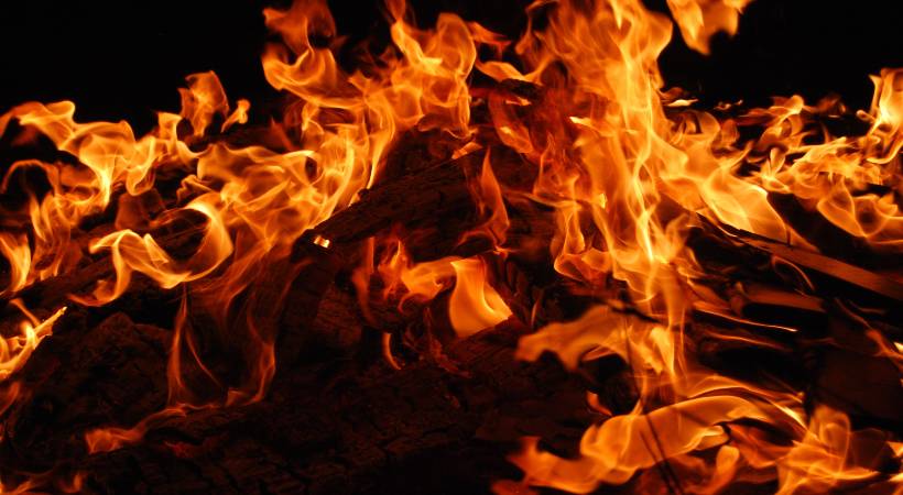 son who set mother on fire gets life sentence