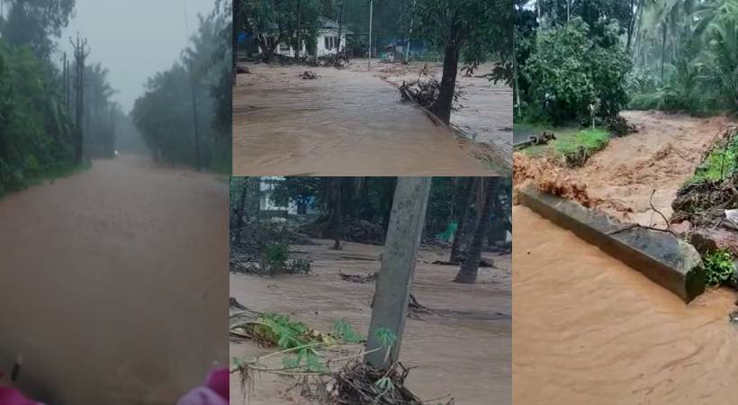 Landslides at two places in Kannur