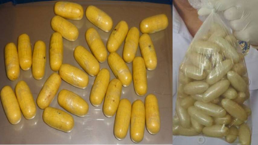 man caught with heroin pills in stomach from Bahrain