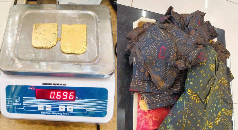 man who tried to smuggle gold through Kannur airport was arrested