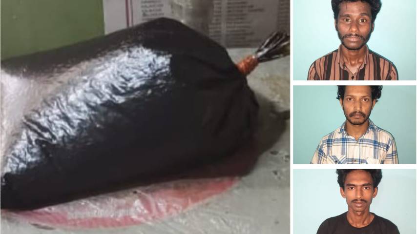Three persons arrested with hashish oil in Malappuram