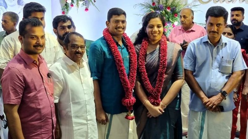 arya rajendran and sachin dev get married