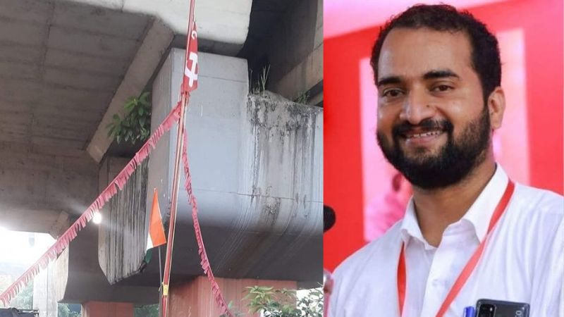 Congress flag on CITU flagpole