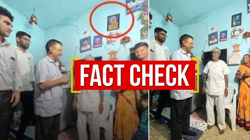 Did Kejriwal’s auto driver host Modi’s photo on his wall 24 fact check