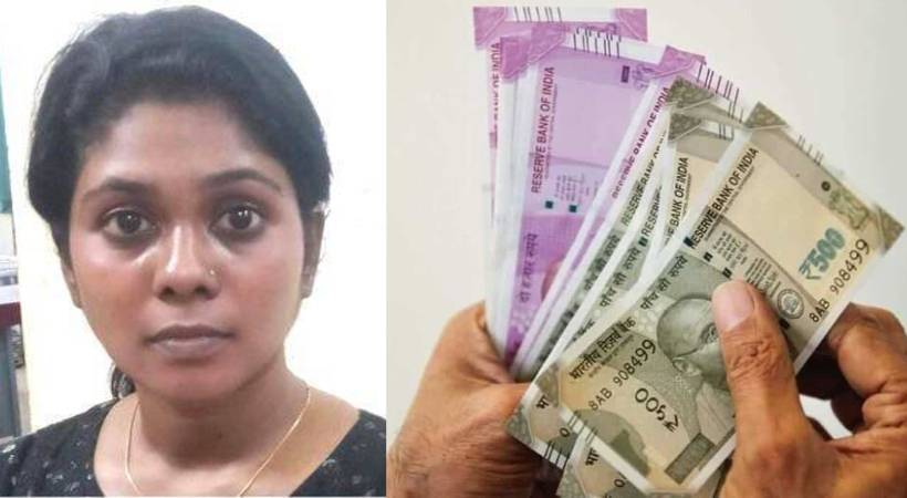 woman who extorted Rs 6 lakh from a young man
