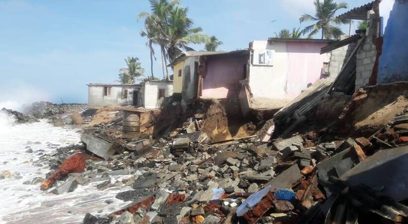 Financial assistance to 88 families who lost their homes in sea attack