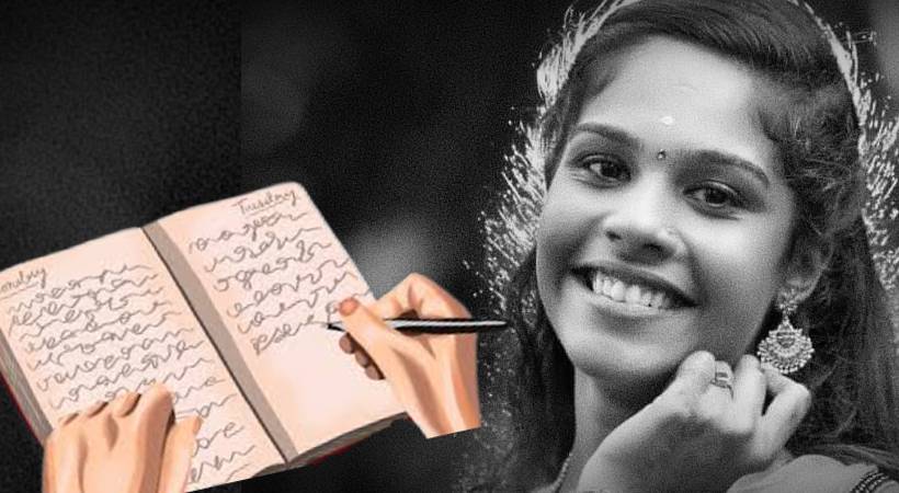 aiswarya unnithan diary note found