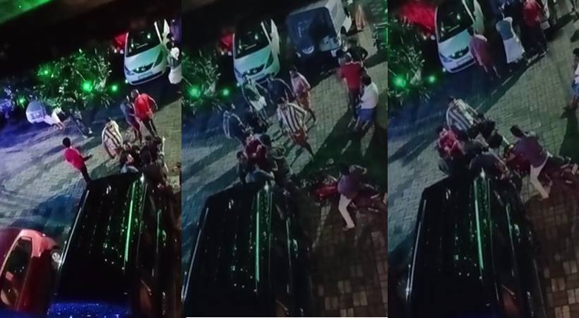 gang fight at kothamangalam bar; Video