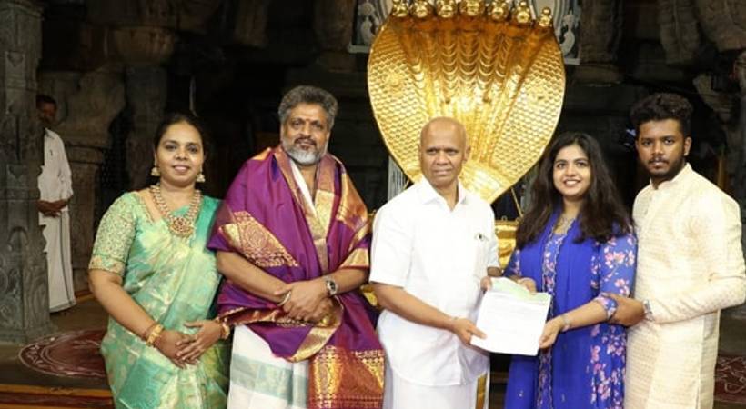 muslim couple donate 1 crore for tirumala temple