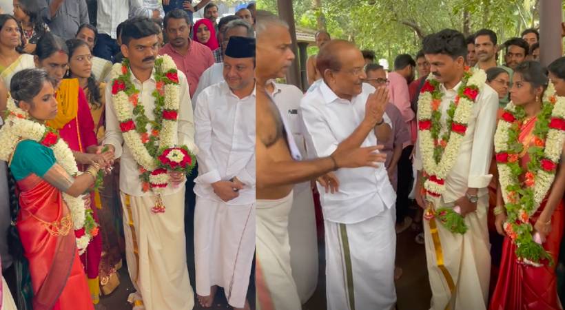 muslim league workers and temple authorities join hands for a wedding