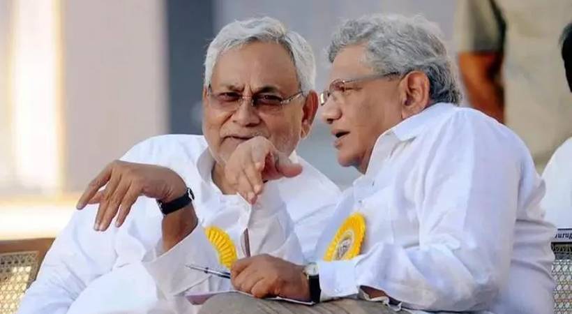 nitish kumar meets sitaram yechury