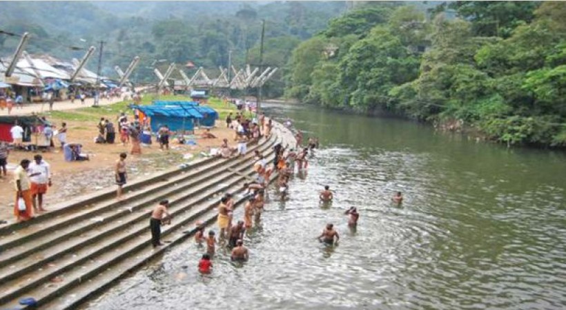 pamba snanam was prohibited