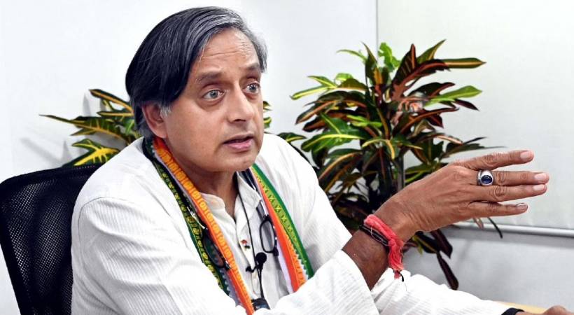 shashi tharoor about congress presidential election