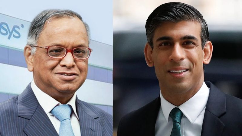narayana murthy's first reaction in rishi sunak's victory