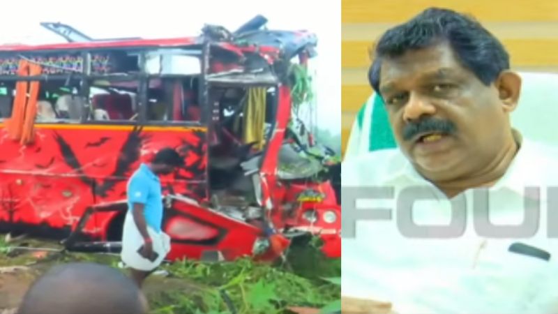 minister antony raju about vadakkencherry bus accident