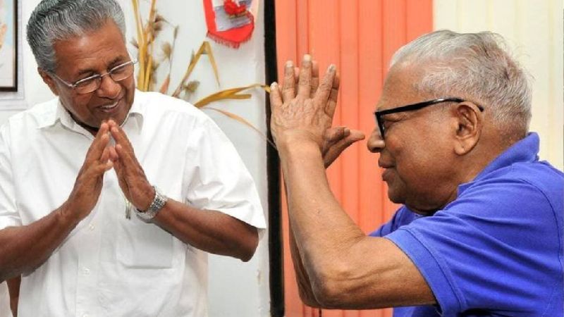 Pinarayi vijayan birthday wishes to vs achuthanandan