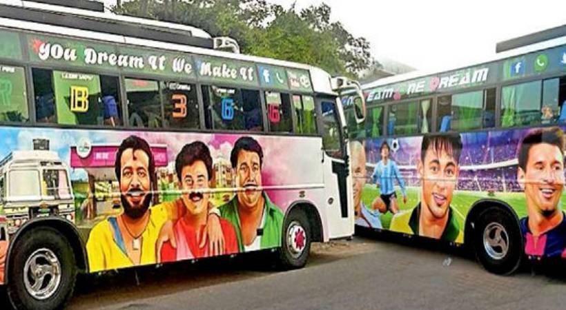 Colour code on tourist buses