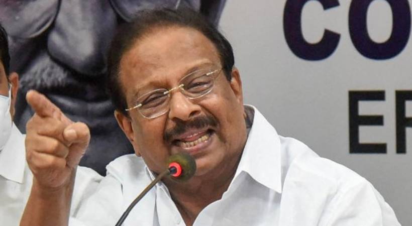 k Sudhakaran reacts to the Chief Minister's foreign trip