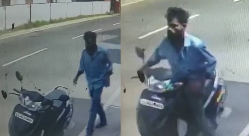 CCTV footage of scooter theft goes viral