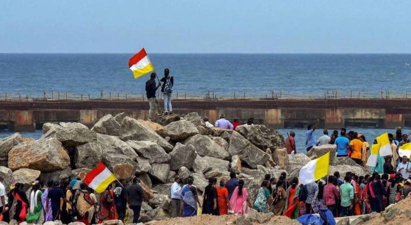 Latin Archdiocese vizhinjam protest