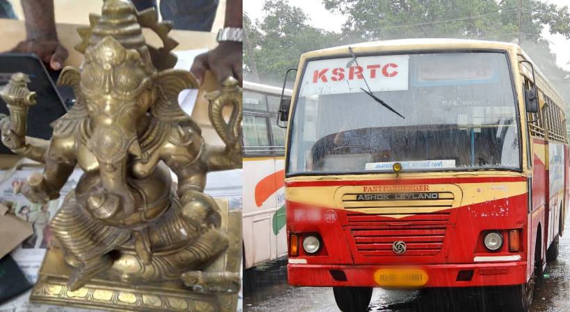 Ganesha idol found in KSRTC bus