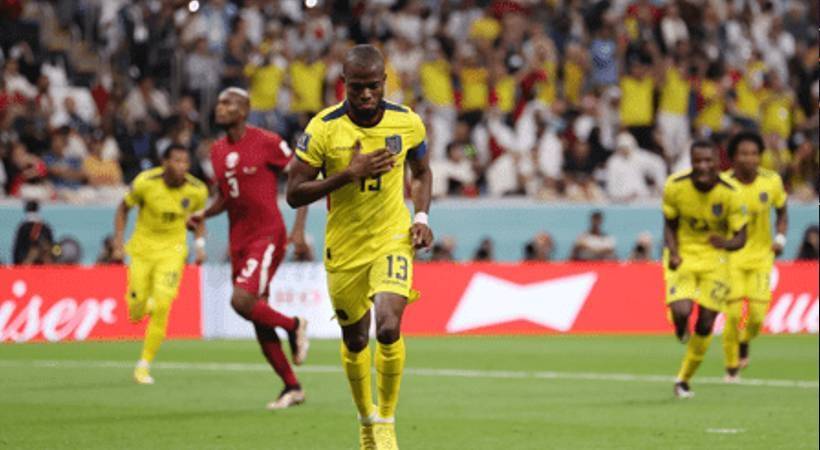 Ecuador's first goal in Qatar World Cup