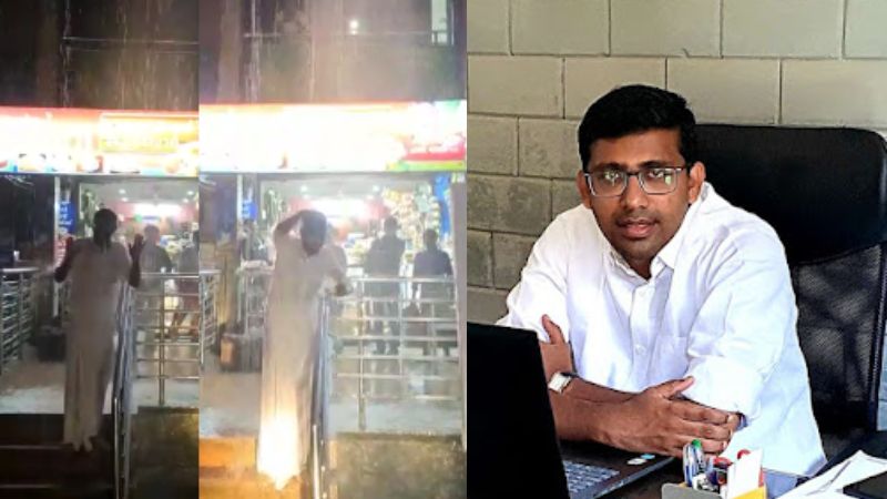 pala Congress Constituency President's bath protest