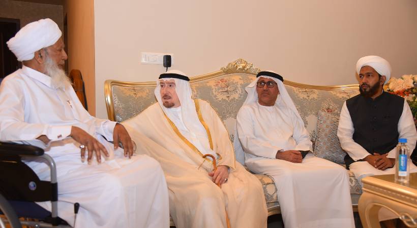 Adviser on Religious Affairs of the UAE President visited a p abubakar musliyar