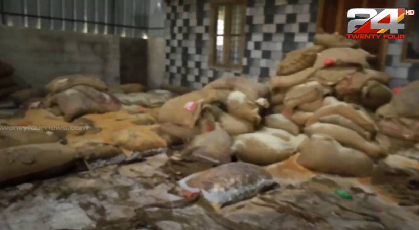 ambalamukku supplyco rice sacks destroyed