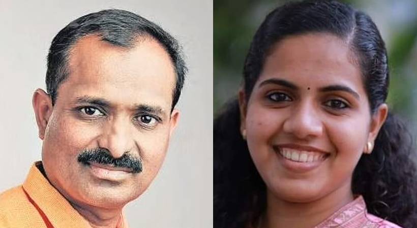 Corporation issue VV Rajesh against Arya Rajendran