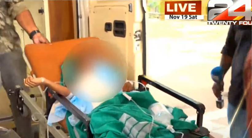 bus accident Sabarimala pilgrims injured child critical