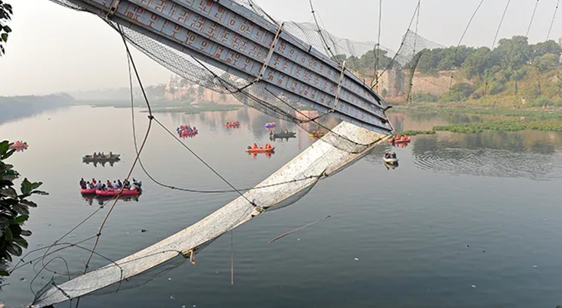 gujarat bridge collapse modi