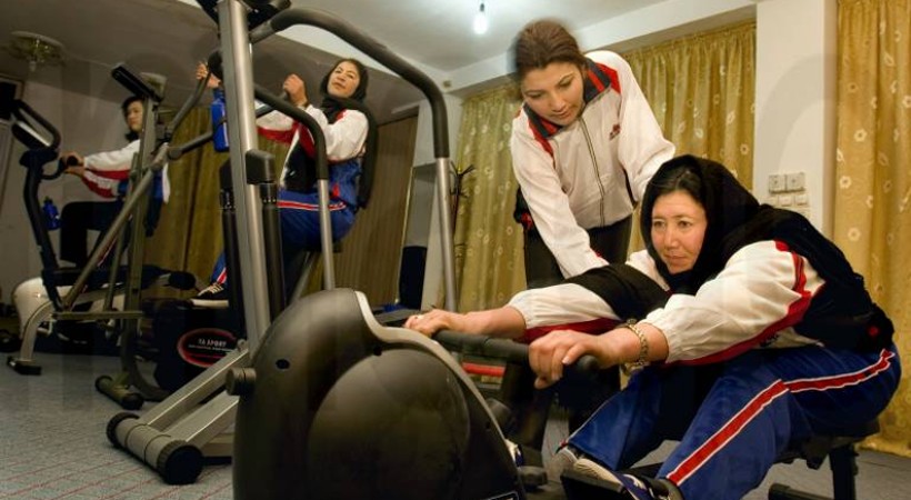 taliban women gym park