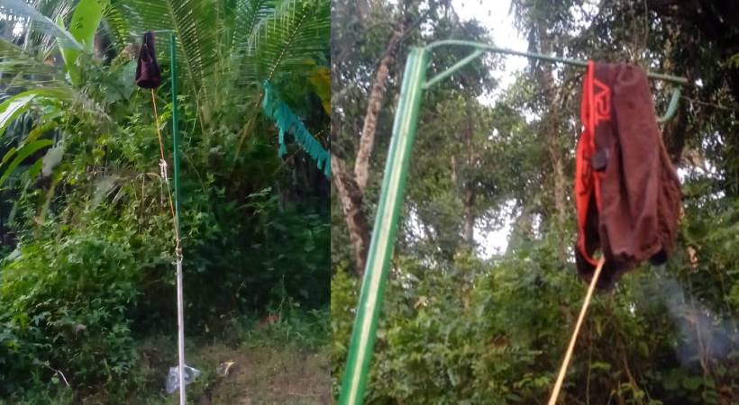 underwear on MSF flag Nadapuram