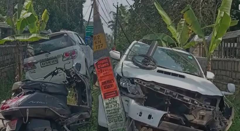 car accident Scooter passenger injured