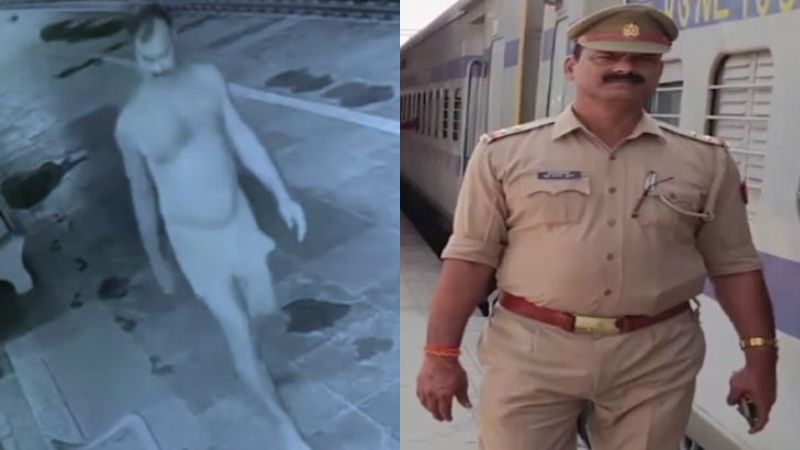 station officer wear underwear at platform
