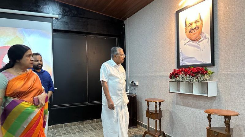 Kodiyeri's family set a place for his memories
