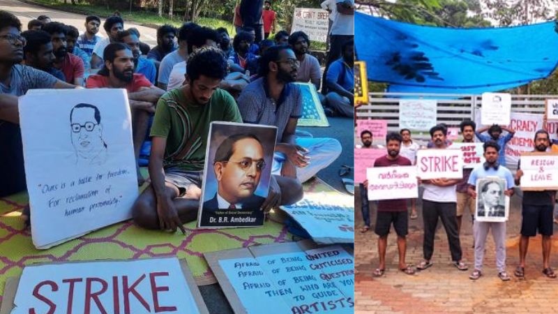 KR Narayanan Institute's protesting students left campus