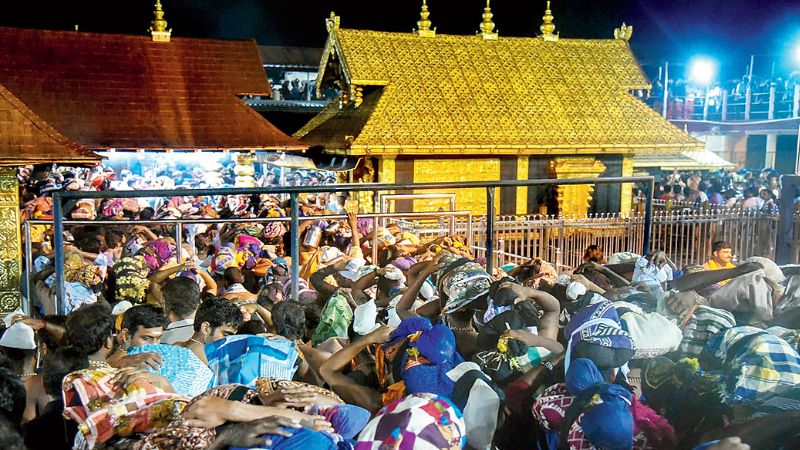 more than one lakh devotees will reach Sabarimala today