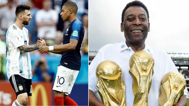 Pele congratulates Messi and Mbappe