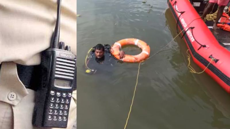 police search for wireless set pamba river