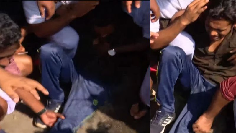 Tear gas burst Youth Congress worker injured