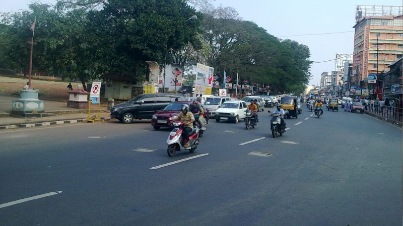 traffic ban trissur town today