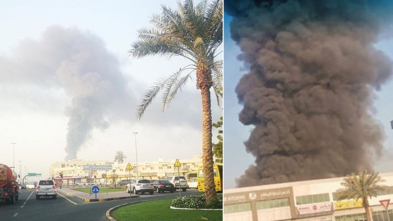 fire accident sharjah industrial area 6