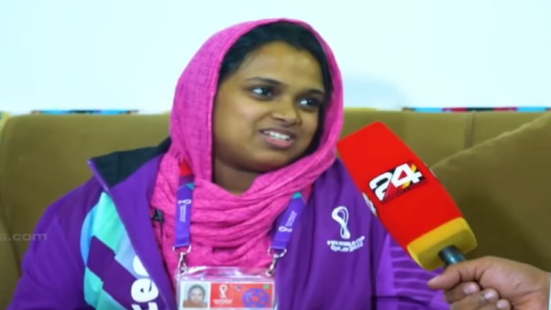 fifa congratulates malayali woman for serving as FIFA volunteer while pregnant