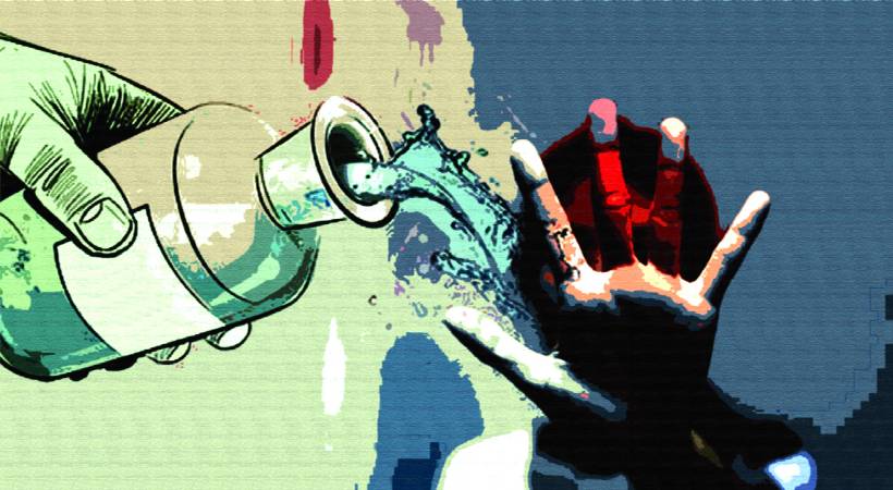 Acid attack on Plus 2 student in Delhi