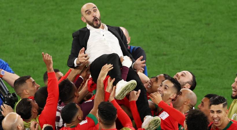 FIFA World Cup Morocco beat Spain